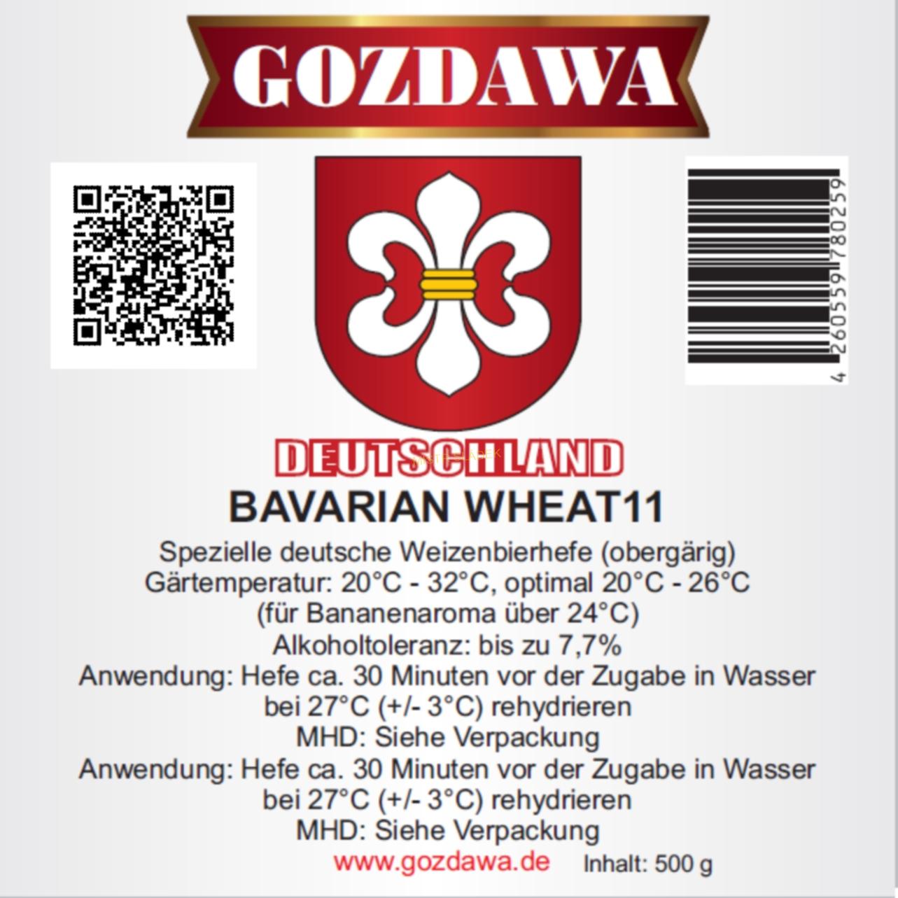 PIVNÍ KVASNICE "Bavarian Wheat 11"  - GOZDAWA 