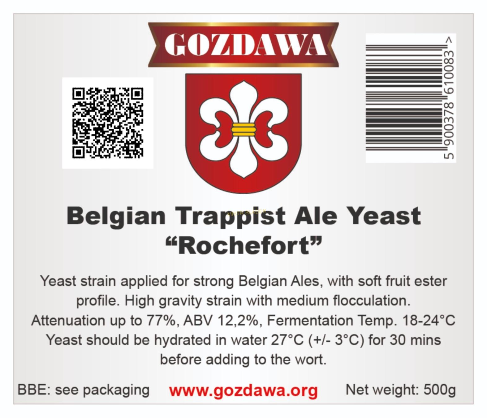 PIVNÍ KVASNICE Belgian Trappist Ale Yeast „Rochefort” - GOZDAWA 