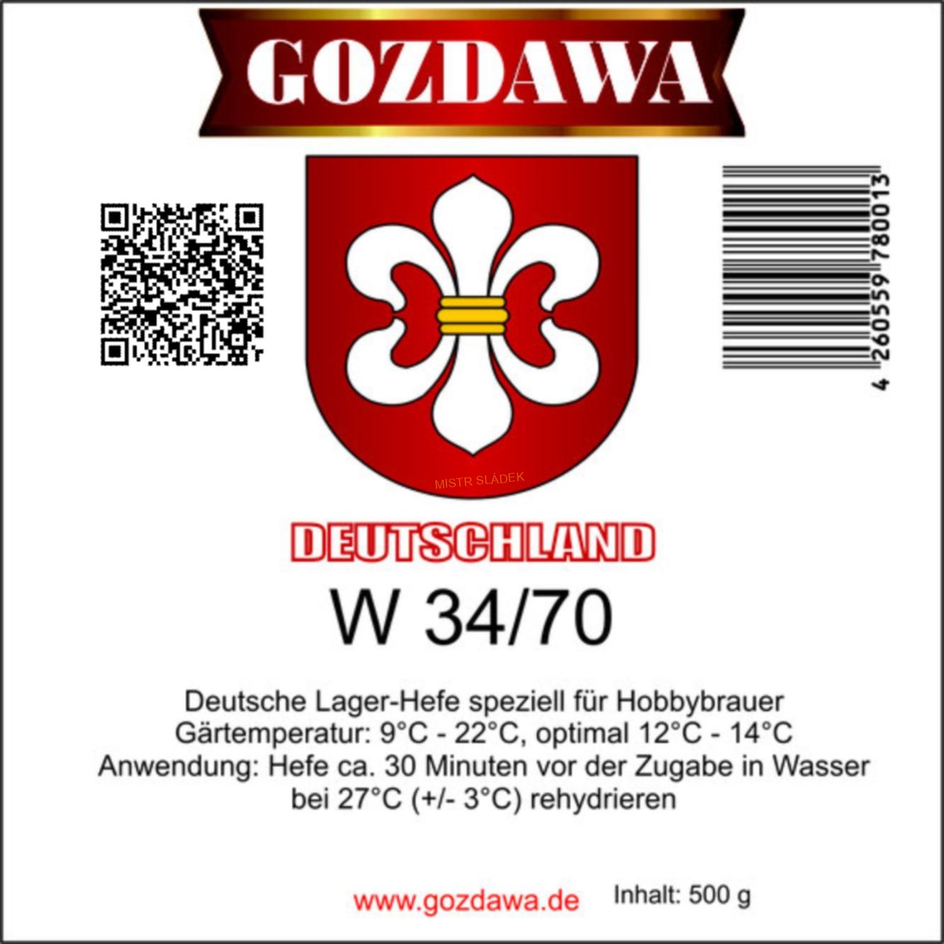 PIVNÍ KVASNICE W34/70  - GOZDAWA