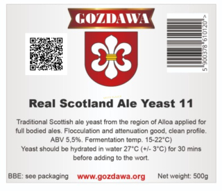 PIVNÍ KVASNICE "Real Scotland Yeast 11" - GOZDAWA 