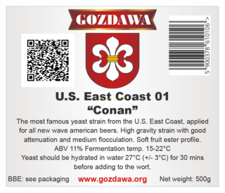 PIVNÍ KVASNICE U.S. East Coast 01 „Conan” - GOZDAWA 
